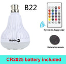 Wireless Bluetooth Speaker+12W RGB Bulb LED Lamp with Remote Control