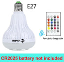 Wireless Bluetooth Speaker+12W RGB Bulb LED Lamp with Remote Control