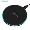 Fast Wireless Charger For Samsung Galaxy S10 S9/S9+ S8 Note 9 USB Qi Charging Pad for iPhone 11 Pro XS Max XR X 8 Plus