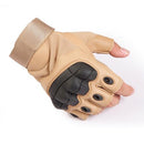 Touch Screen Tactical Rubber Knuckle Gloves