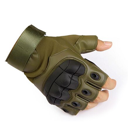 Touch Screen Tactical Rubber Knuckle Gloves