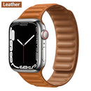 Leather Link For Apple Watch Band