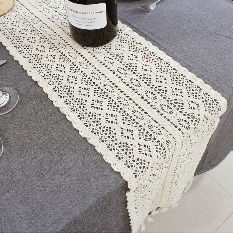 Nordic Crochet Table Runner