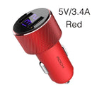 ROCK Mini Dual USB Car Charger LED Display