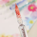 Vintage Glass Dip Dipping Pen Holder