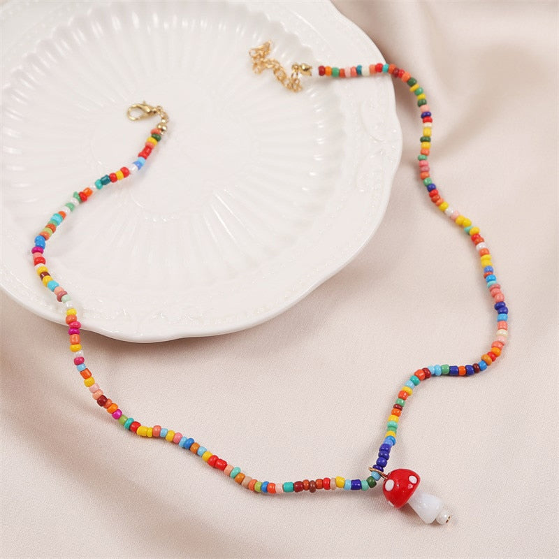 Bohemian Women's Multicolor Beads Handmade Necklaces