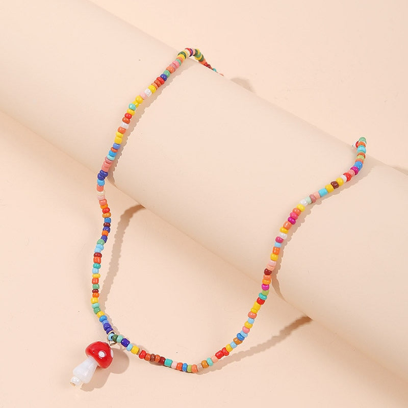 Bohemian Women's Multicolor Beads Handmade Necklaces