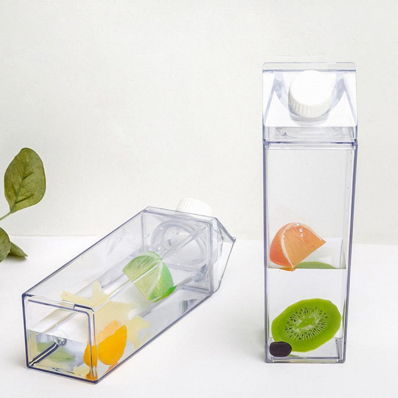 Milk-Carton-Designed Water Bottle