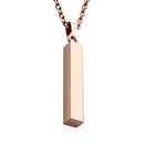 Minimalist Stainless Steel Bar Necklace