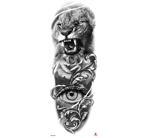 Black Forest Arm Tattoo Sticker
