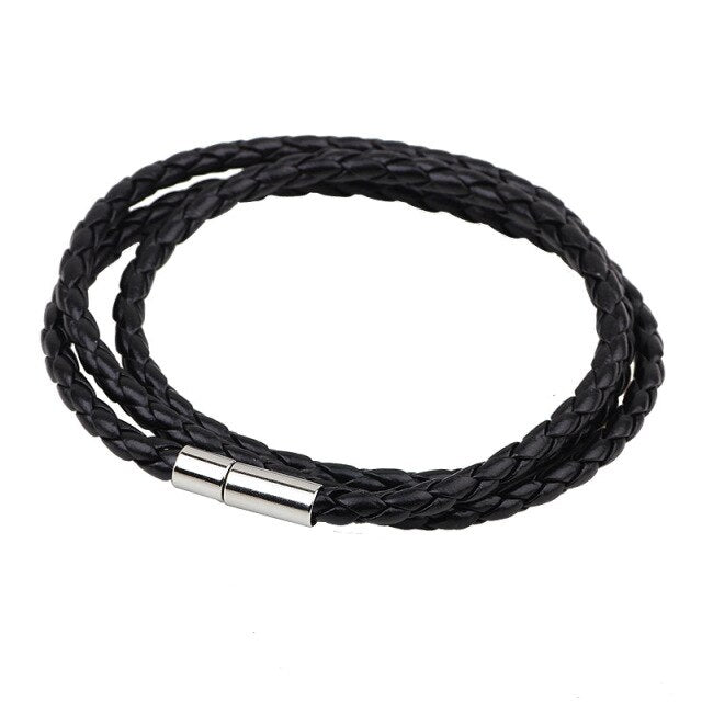 Colorful Fashion PU Braided Leather Bracelet