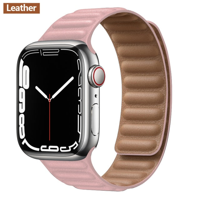 Leather Link For Apple Watch Band