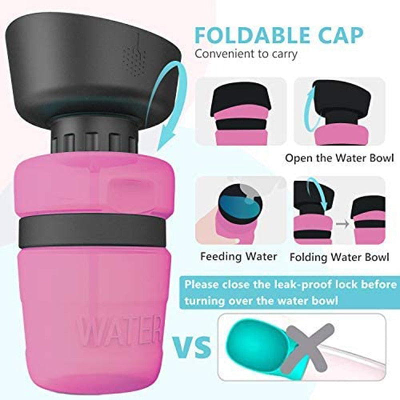 Foldable Pet Water Travel Bottle