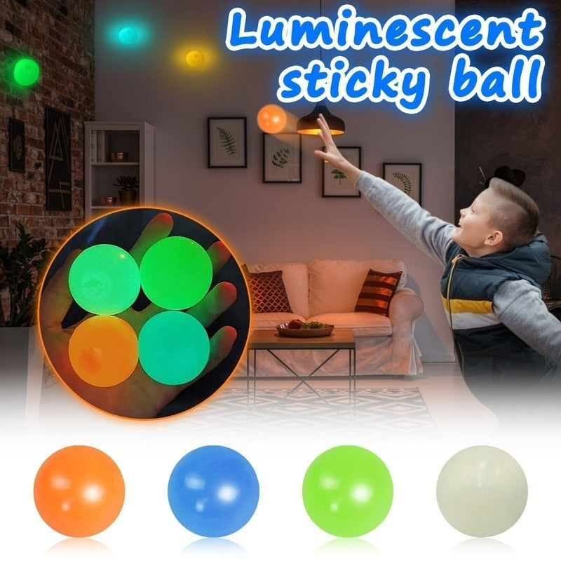 Luminescent Sticky Balls