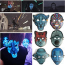 High Quality EL wire mask LED cold light mask sound activated