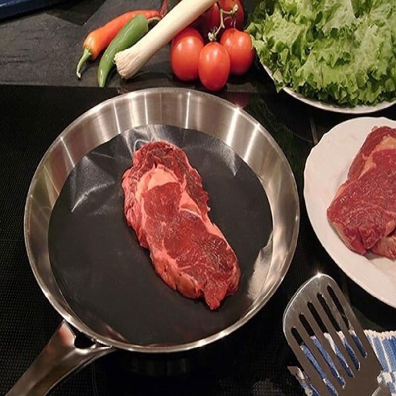 2 Piece High Temperature Non-Stick Frying Pan Liner