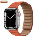 Leather Link For Apple Watch Band