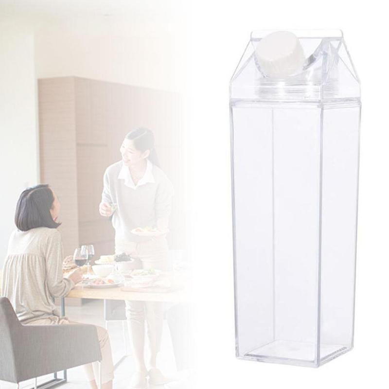 Milk-Carton-Designed Water Bottle
