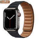 Leather Link For Apple Watch Band