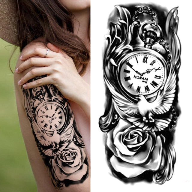 Black Forest Arm Tattoo Sticker