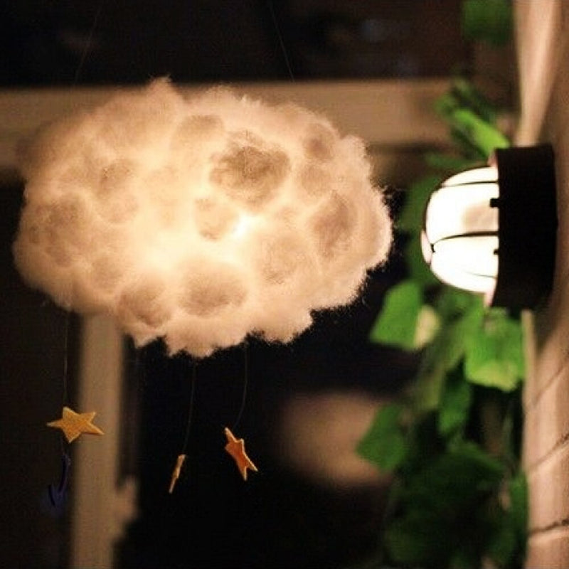 Cute Handmade Cotton Cloud Light