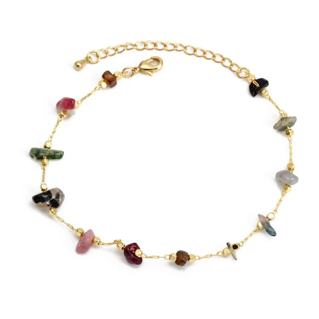 Enamel & Stones Charm Bracelet