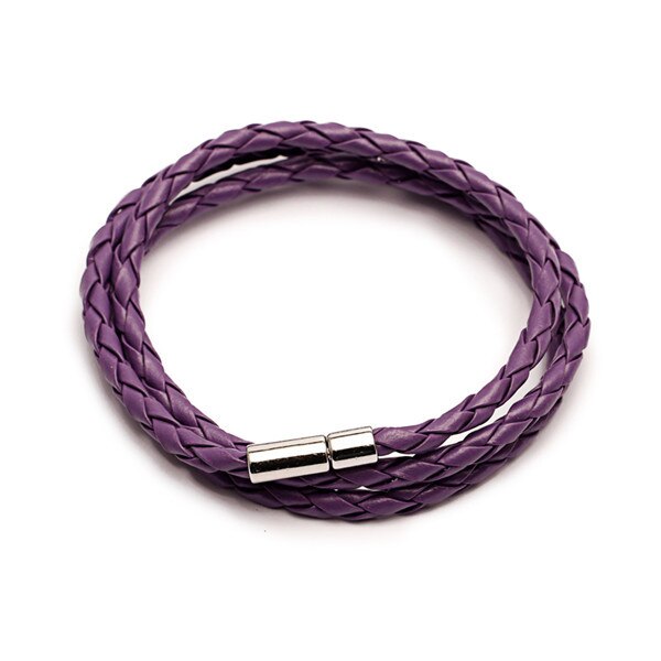 Colorful Fashion PU Braided Leather Bracelet
