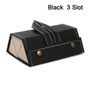 Portable Eyeglasses PU Leather Case Organizer
