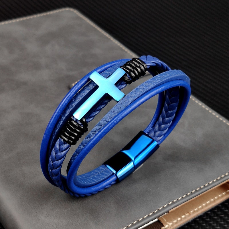 Boho Leather Charm Bracelet