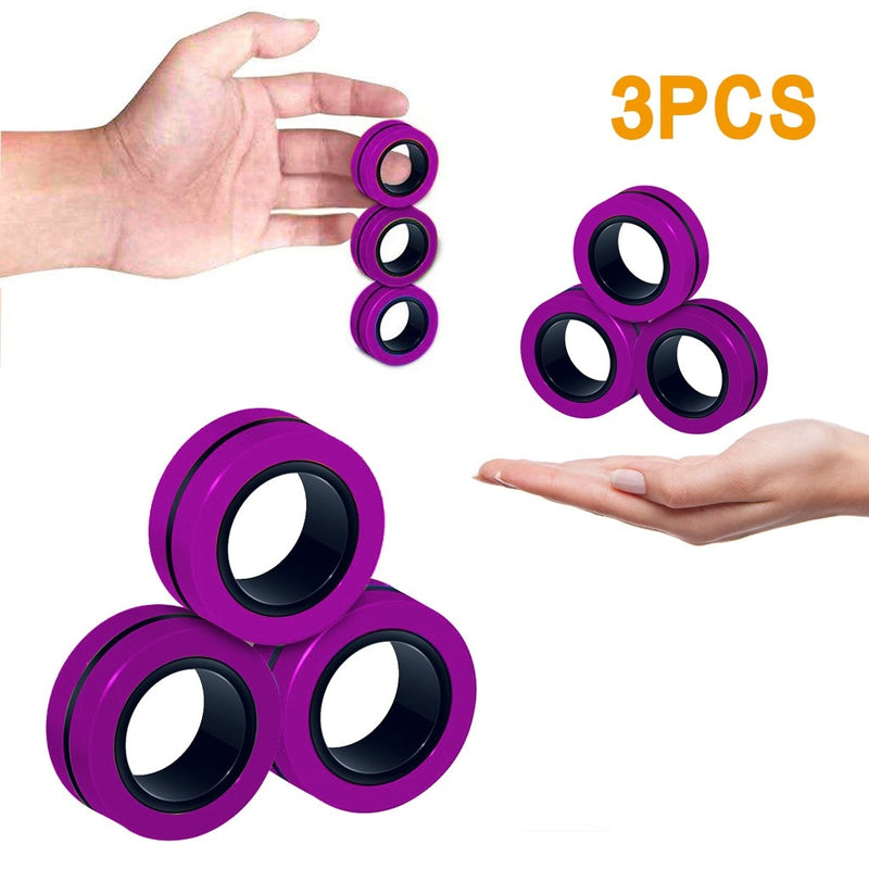Stress-Relief Magnetic Ring Fidget Toy