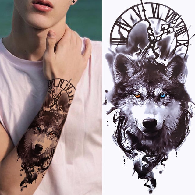 Black Forest Arm Tattoo Sticker