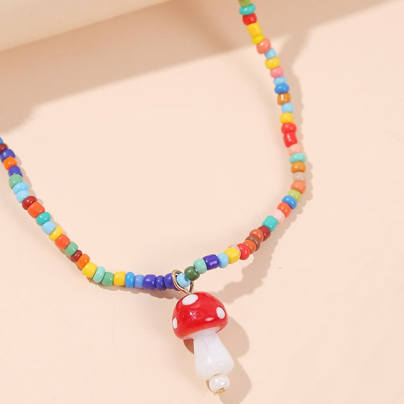 Bohemian Women's Multicolor Beads Handmade Necklaces