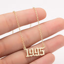 Women Personalized Necklace Special Date Year Number