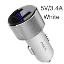 ROCK Mini Dual USB Car Charger LED Display