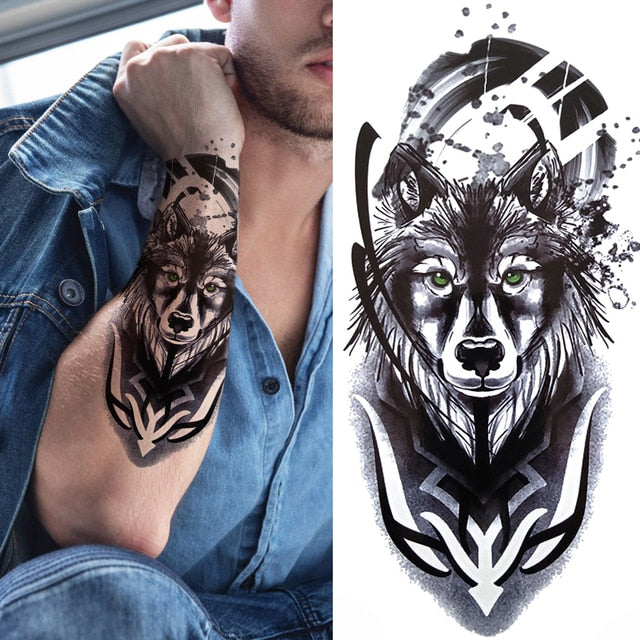Black Forest Arm Tattoo Sticker