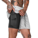 2-in-1 Gym Fitness Quick-drying Running Shorts