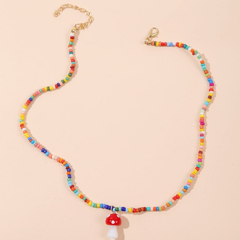 Bohemian Women's Multicolor Beads Handmade Necklaces