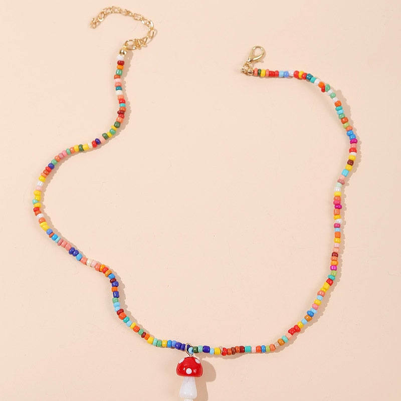 Bohemian Women's Multicolor Beads Handmade Necklaces