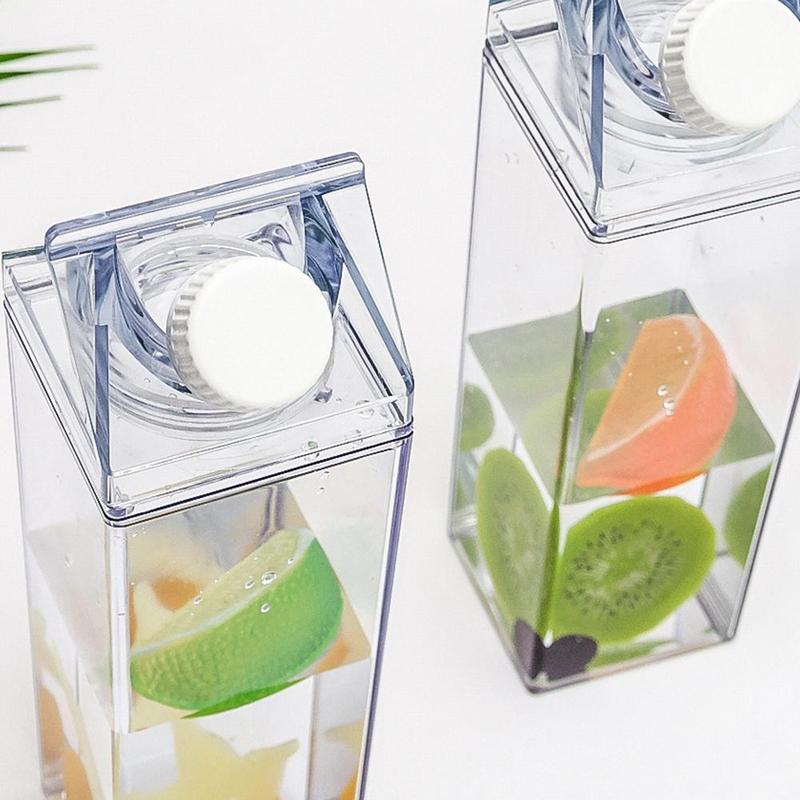 Milk-Carton-Designed Water Bottle