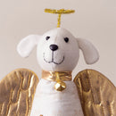Golden Angel Dog Artisan Christmas Decoration