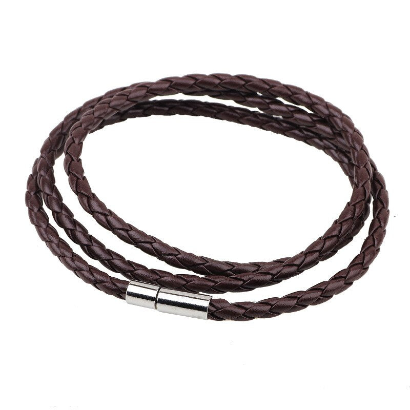 Colorful Fashion PU Braided Leather Bracelet