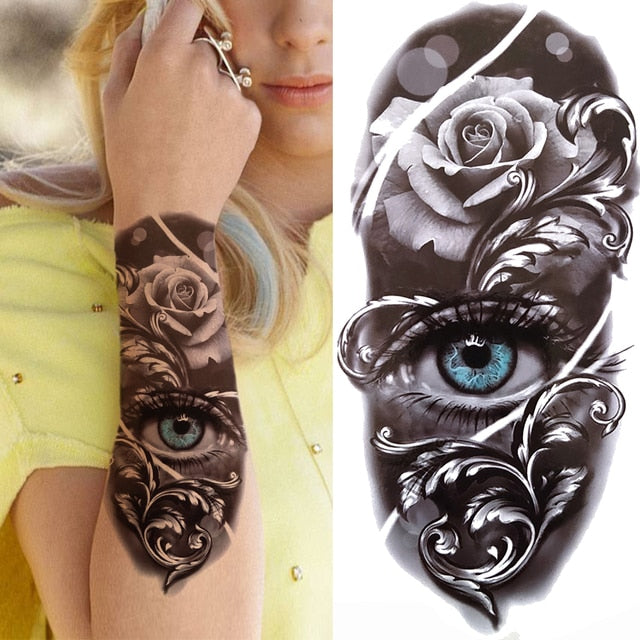 Black Forest Arm Tattoo Sticker