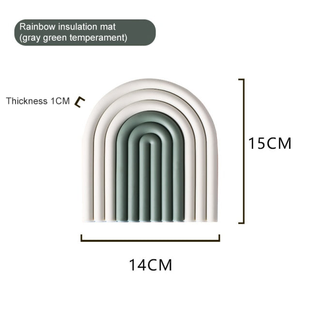 Rainbow Silicone Table Insulation Pad