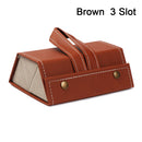 Portable Eyeglasses PU Leather Case Organizer