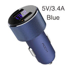 ROCK Mini Dual USB Car Charger LED Display