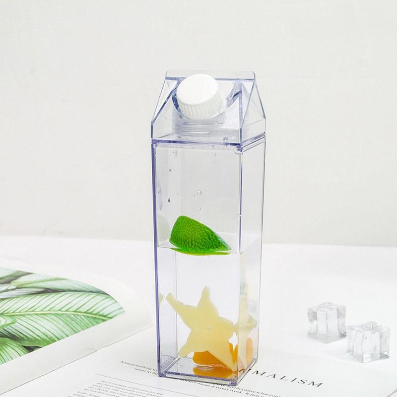 Milk-Carton-Designed Water Bottle