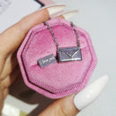 New Trendy Envelop Love Letter Silver Necklace