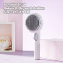 Pumpkin Self Cleaning Slicker Comb for Pets