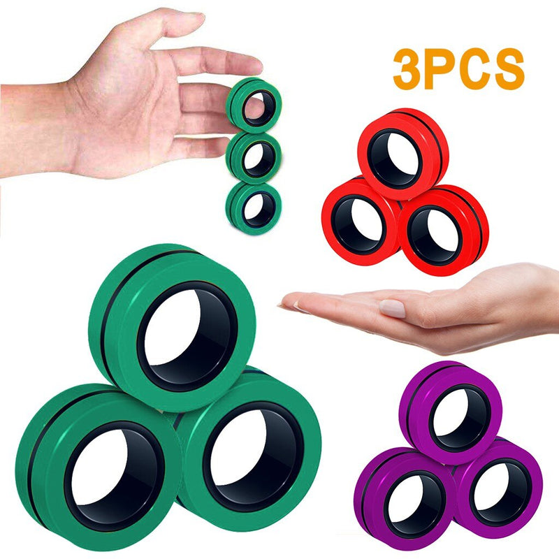 Stress-Relief Magnetic Ring Fidget Toy