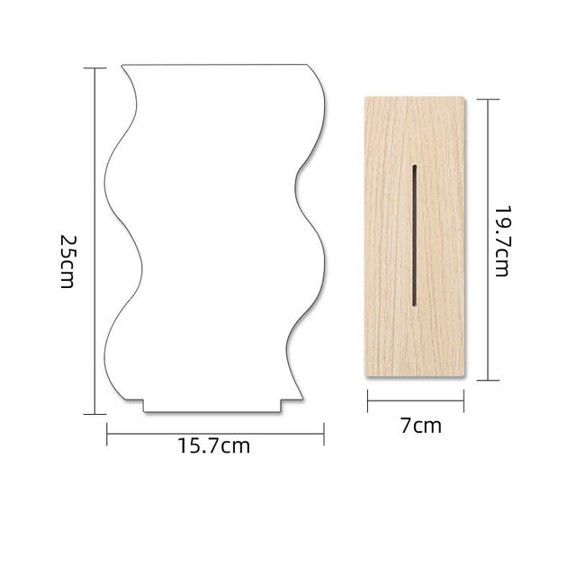 Irregular Acrylic Makeup Mirror